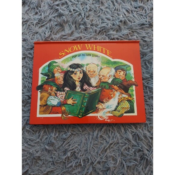 Vintage 1981 Hardcover Book Snow White Pop-Up Picture Story, Fairy Tale Children - Picture 7 of 12